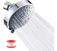 Rainfall High Pressure Shower Head - 5 Spray Modes, Adjustable Swivel, Luxury Spa Fixed Installation for Home, Hotel, Bathroom