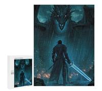 Rainfall Reckoning Blade Against The Beast - Decorative Wooden Puzzle, 500 PCS, Gift for Winter Evenings, for Relaxing Solo Or Group Play