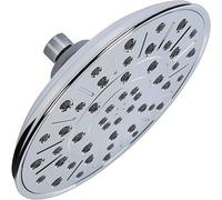 Rainfall Shower Head - 8 Inch Large Overhead Rain Showerhead With Pressure Boosting High Flow, 2.5 GPM - Chrome