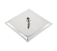 Rainfall Shower Head, 8 Inch Large Round/Square Overhead Chrome Stainless Steel for Bathroom High Pressure Rain Shower Head Wall Mounted(Square)