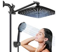 Rainfall Shower Head - High-Pressure Shower Head |Square Rainfall Showers Heads 5 Mode| Powerful Water Flow with Adjustable Spray Settings | Easy Installation, Anti-Clog Nozzles | Water-Saving Design