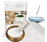 RAINFLOW 15 OZ Fine White Sand for Crafts - Quartz Zen Garden Sand Decorative for Vases Filler, Wedding Unity Ceremony, Incense Burner, Aquarium