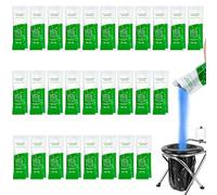 RAINFLOW 28 Packs Poo Gel for Portable Toilet - Camping Toilets Bags Lemon Eco Gel for Camping Toilet Scented Absorbent Gel for Emergency Toilet Essentials Supplies Composting Cleaning Preparations