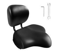 RainFlowwer Bike Seat With Backrest, Oversized Comfortable Ergonomic Design Bicycle Saddle for Men and Women Adjustable Height Bike Saddle for Tricycle Mountain Commuter Electric Bike Motorcycle