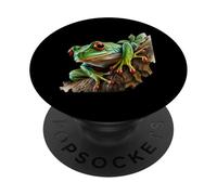 Rainforest Amphibian Red Eyes Frog Red Eyed Tree Frog PopSockets Adhesive PopGrip