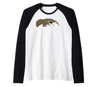 Rainforest Animals - ant-Eater Raglan Baseball Tee