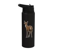 Rainforest Animals - Roe Deer Stainless Steel Insulated Water Bottle
