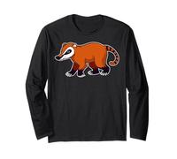 Rainforest Animals - White-Nosed Coati Long Sleeve T-Shirt