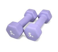 Rainforest Basics Neoprene Coated Dumbbell Hand Weight Set (5-Pound, Set of 2)