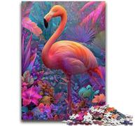Rainforest Flamingo 1000 Pieces Jigsaw Puzzles for Adults And Teens,Learning Educational Toys Family Games Unique Birthday And Gifts (50x75cm)