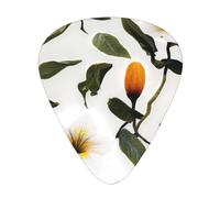 Rainforest Flowers Printed pick set - 12 pieces, thin, medium and thick guitar picks, suitable for guitar, bass, electric guitar and ukulele