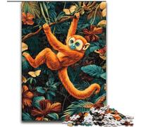 Rainforest Gibbon Adult Jigsaw Puzzles 1000 Pieces, Educational Games Home Decoration Deal As Gifts for The Whole Family (50x75cm)
