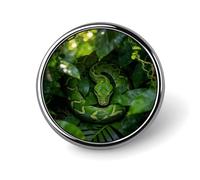 Rainforest Green Shadows Design Metal Round Buttons Exquisite Badge Button Pieces Round Fashion Circle Classic Buttons for Clothing Shirts Brooch 1 Inch