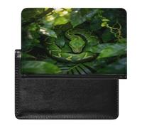 Rainforest Green Shadows Passport Holder Cover Wallet RFID Blocking Leather Passport Wallet Passport Cover Passport Protector Credit Card Hold Travel Accessories