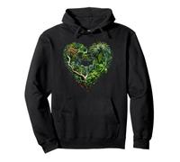 Rainforest heart protect save trees forest plant love nature Pullover Hoodie