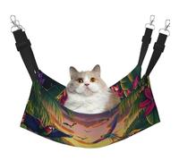 Rainforest Parrot Printed Pet Hammock - Sleeping Hammock For Cats, Rabbits, Ferrets, Puppies, Small Animals