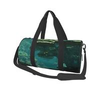 Rainforest Print Travel Duffel Bag, Foldable Gym Bag Overnight Weekend Bags for Women, Large Holdall Bag Cabin Bag for Sports and Travel