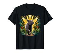 Rainforest Spotlight Cute Tapir Jungle Scene T-Shirt