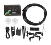Rainforest Tank Timer Misting System with 360° Adjustable Nozzles, Quiet Touch Control, DC 5V, UK Plug - Smart Timing, Automatic Mist, Ideal for Reptile Humidity Control