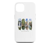 Rainforest Waterfalls and Wild Jaguars Vacation Guyana Case for iPhone 13