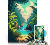 RainforestAdults Puzzles 1000 Piece Jigsaws Help the brain exercise addictive toys to cultivate patience Artwork Gift 38x26cm