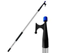 RainierSupplyCo Boat Hook with Telescoping Extension Push Pole for Docking & Mooring - Extends from 4.5 to 8 ft - Floating & Lightweight Boating Pole with Nylon Tip & Threaded End for Boat Accessories