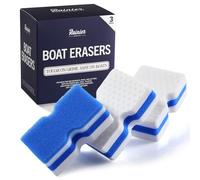 RainierSupplyCo Boat Scuff Eraser - Magic Boat Erasers for Cleaning Seats, Hulls, & Interiors - Non-Toxic & Safe for Vinyl, Leather & Fiberglass Surfaces - Ideal for Pontoon and Marine Cleaning Kits