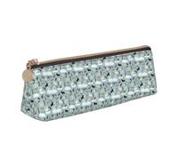 Raining Cats & Dogs Print Triangular Pencil Case Cosmetic Pouch Stationery Organizer Travel Versatile Everyday