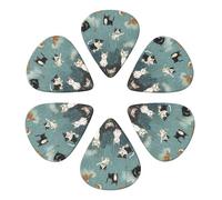 Raining Cats & Dogs Printed Guitar Picks -6 Pcs Guitar Picks Plectrum,Guitar Accessories,Electric Guitar Pick, Bass & Ukulele 0.96mm