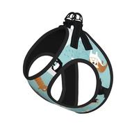 Raining Cats & Dogs Printing Puppy Summer Vest Harness With Reflective,Dog Accessories For Small Medium Large Dogs And Cats