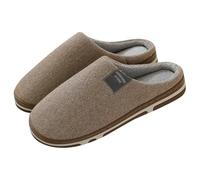 Rainjia Slippers Soft Women's Comfortable 35-40, Fabric Slippers Men's Slippers Warm Comfortable Women's Teens House Slippers Non-Slip Indoor Slippers Lightweight Size 39-44, coffee, 9.5/10 UK