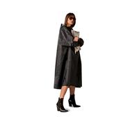 Rainkiss - Adult Rain Poncho - Waterproof - PFAS-Free - One Size - Black - 100% Recycled Polyester - Design: Back to Black
