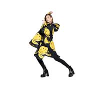 Rainkiss All Smiles Rain Poncho, Black, yellow, Einheitsgröße Tall