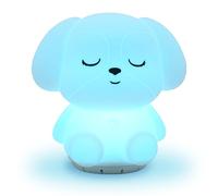 RAINLAX Mindfulness 'Breathing Puppy' 4-7-8 Guided Visual Meditation Breathing Light 3 in 1 Device with Night Light & Noise Machine for ADHD Anxiety Stress Relief Sleep - Gif