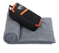 Rainleaf Microfiber Travel Towel Quick Dry Swimming Towel Ultra-Compact,Super Absorbent,Washcloths for Bathroom, Shower,Camping,Backpacking-Gray 24"x48"