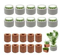 Rainmae 20 Pack New Upgrade Aquarium Plant Weights, Aquatic Water Plant Fixed Rings, Water Plants Cultivation Fixed Ring Plant Pot, Landscape Ceramic Pottery Gravity Ring for Fish Tank Accessories