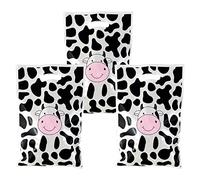 Rainmae 50 Pcs Cow Print Party Favors Bags, Cute Cow Goodie Gift Bags Treat Candy Bags, Farm Animal Theme Goodie Party Gift Bags for for Baby Shower Barnyard Cowboy Cowgirl Farmhouse Themed Birthday
