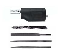 Rainorning Multifunctional Professional Electric Drill Turned Reciprocating Saw File, Wood Metal PVC Bone Cutting Tool, 6mm Hexagonal Joint Suitable for Various Electric Drills (C)