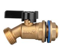 RAINPAL RBS005 Brass Water Container/Rain Barrel Quarter Turn Spigot(LF Compliant, for Open TOP Barrels)