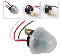 Rainproof Adjustable Auto On Off Light Control Sensor AS-20, 12V AC/DC Photocell for LED, Energy-Saving, Fluorescent and Incandescent Lamps in Street, Ga(12V)