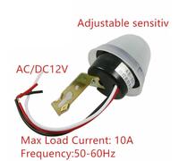 Rainproof Adjustable Auto On Off Light Control Sensor AS-20, 12V AC/DC Photocell for LED, Energy-Saving, Fluorescent and Incandescent Lamps in Street, Ga(220V)