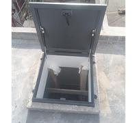 Rainproof Metal Attic Hatch Cover Plate Gas Shock Strut Handle & Rubber Seal for ManholeCel Exit 29.5x23.6in (75x60cm) Waterproof Access Lid