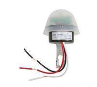 Rainproof Photoelectric Light Control Sensor Switch for 12V/110V/220V AC/DC - Adjustable Auto On/Off Street Lamp Controller with 10A Load, Compat(12V)