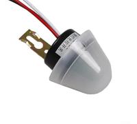 Rainproof Photoelectric Light Control Sensor Switch for 12V/110V/220V AC or DC Outdoor for - Adjustable Auto On/Off with 10A(12V)