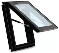Rainproof Roof Skylight WindowManual Venting DoubleLayer Tempered Glass for Attic Basement & Sunroom - Ideal Egress Solution for Natural Light & Ventilation