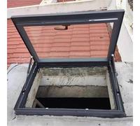 Rainproof Rooftop Maintenance Hatch, Sun Room Skylight Roof Window, Flat Roof Lighting Well Window for Indoor Attic, Sun Room Stairway Garage(LxW 26x20in/65x50cm)