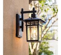 Rainproof Vintage Wall Lantern Antique Classic Outdoor Wall Lamp E27 Courtyard Wall Light Aluminium Country Wall Sconce for Garden Villa Courtyard Balcony Foyer Entrance Corridor