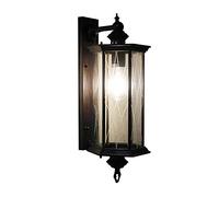 Rainproof Wall Lamps Porch Building Yard Wall Light Sconces Hexagon Outdoor Wall Lantern Down Light Black Metal Aluminum Vintage Garden Lamp The New