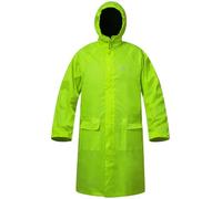 RainRider Raincoat for Men Waterproof Long Rain Jacket with Stowable Hood Lightweight Rain Gear Poncho for Unisex, Yellow, XL