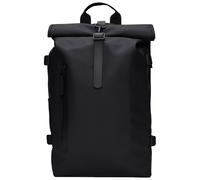 Rains - 28L backpack - Rolltop Rucksack Large W3 Black Black one size